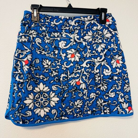 EPNY Golf Jacobean Ikat Paisley Print Pull On UV50+ Skort Size Small NWT - Picture 2 of 13
